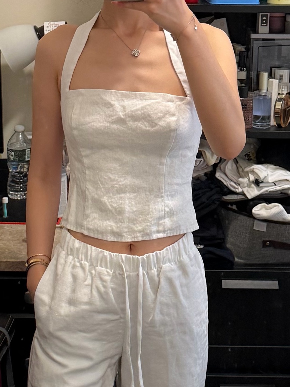 Reformation linen halter